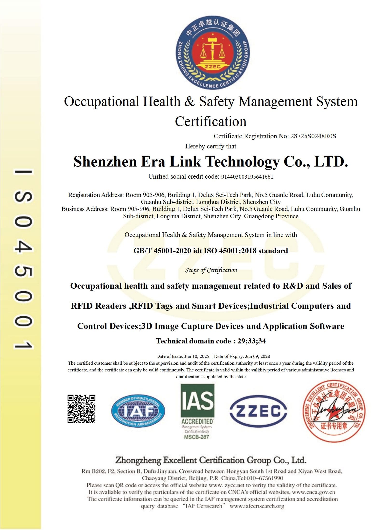ISO 45001 Occupational Health & Safety Management